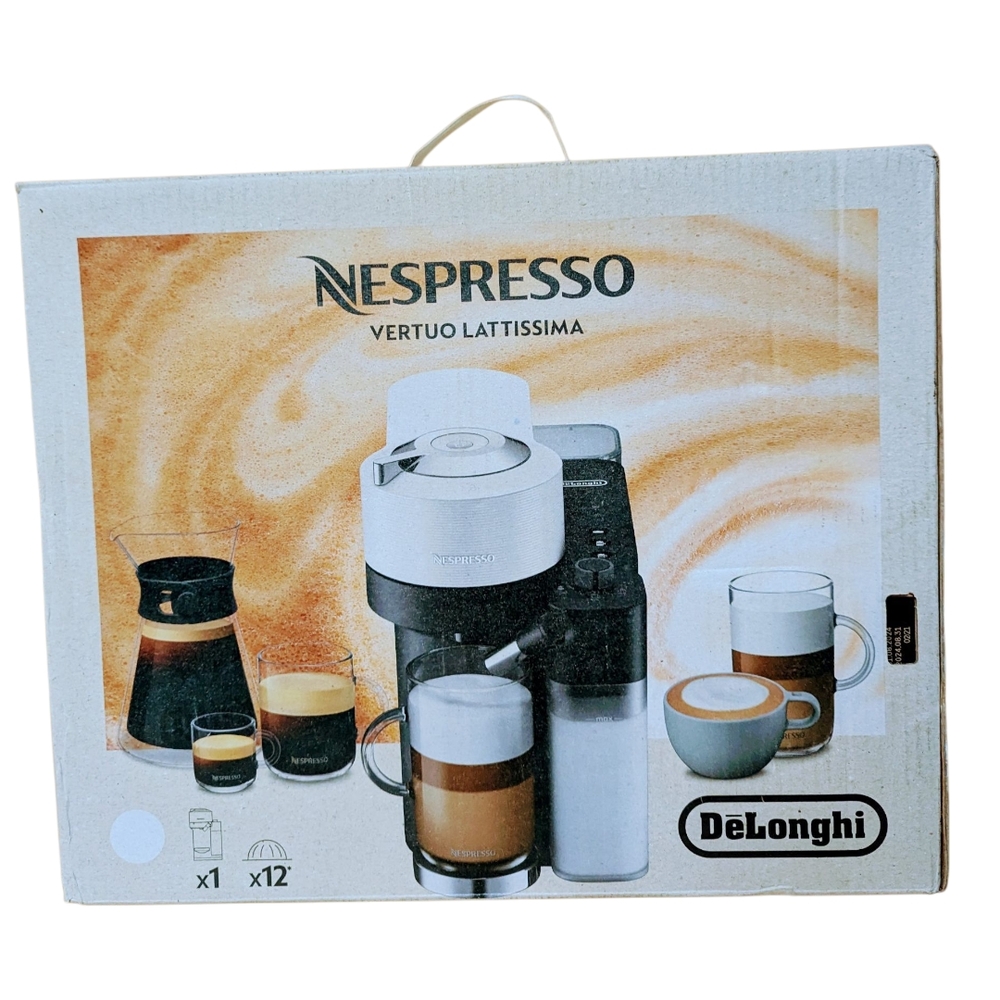 Nespresso Vertuo Lattissima Coffee Machine Delonghi NEW
